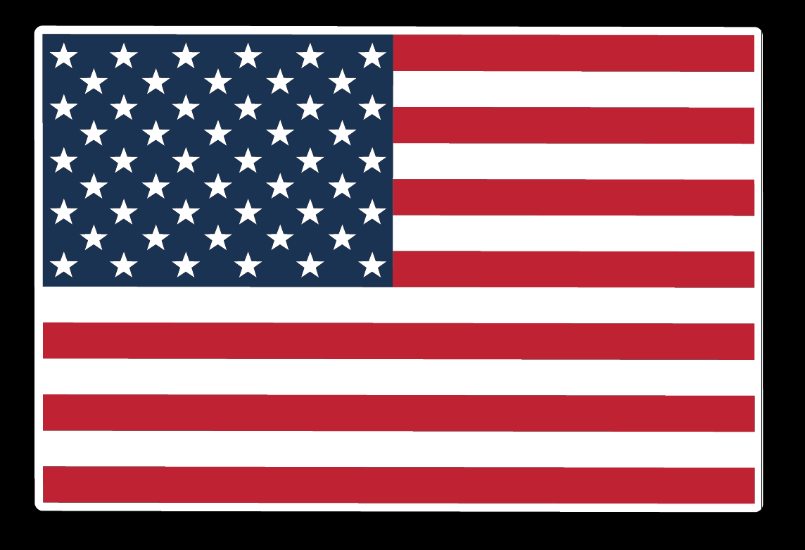(WIP) American Flag 3" Stock Heat Transfer