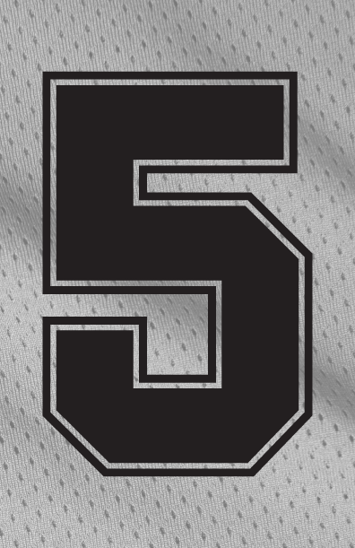 Outline Style Numbers (Pack of 5)