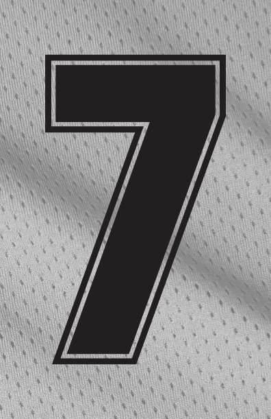 Outline Style Numbers (Pack of 5)