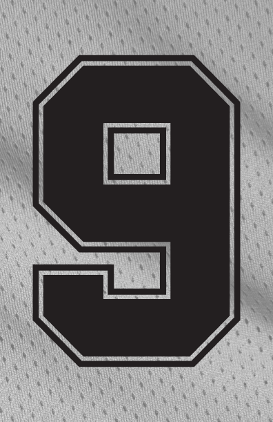 Outline Style Numbers (Pack of 5)