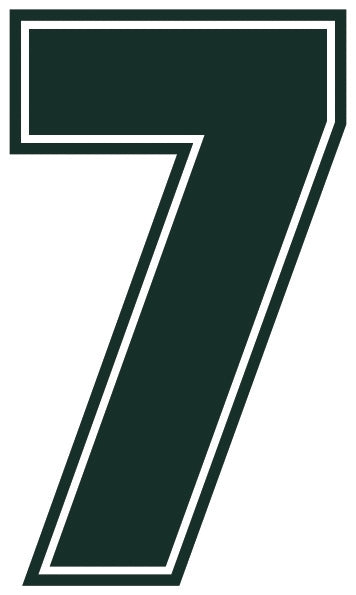 Outline Style Numbers (Pack of 5)