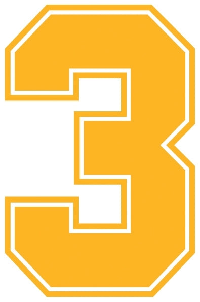 Outline Style Numbers (Pack of 5)