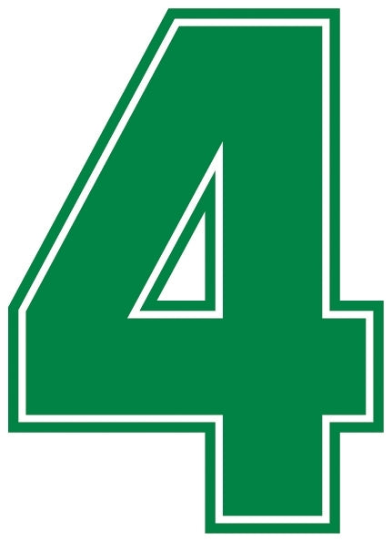 Outline Style Numbers (Pack of 5)