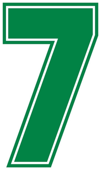 Outline Style Numbers (Pack of 5)