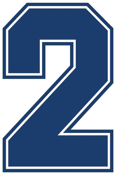 Outline Style Numbers (Pack of 5)