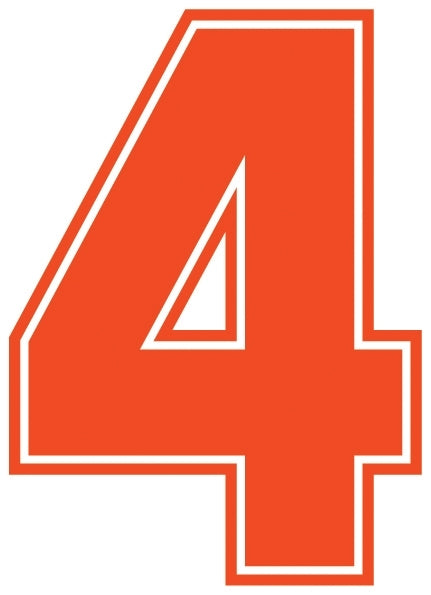 Outline Style Numbers (Pack of 5)