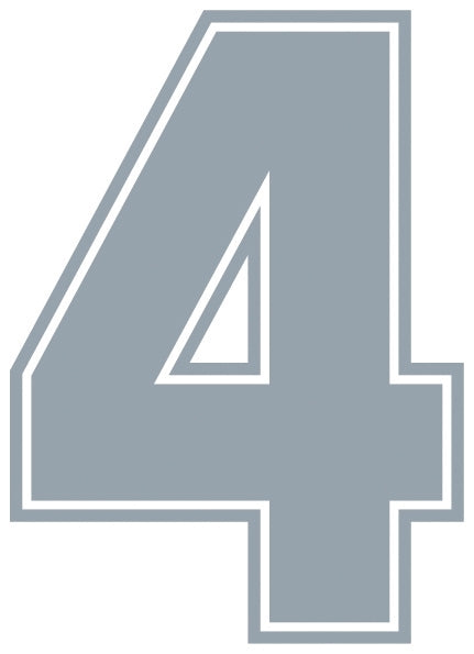 Outline Style Numbers (Pack of 5)