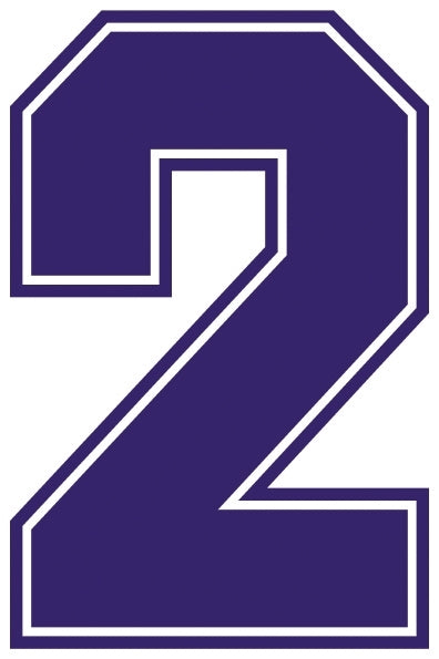 Outline Style Numbers (Pack of 5)