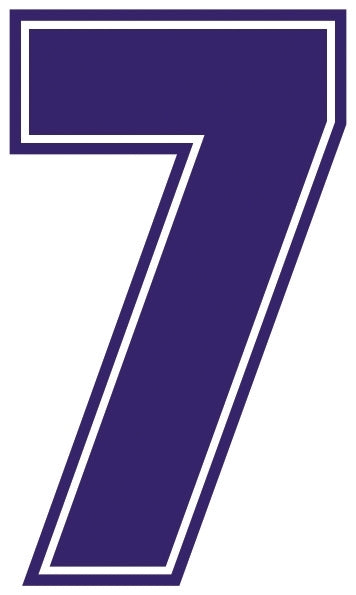 Outline Style Numbers (Pack of 5)