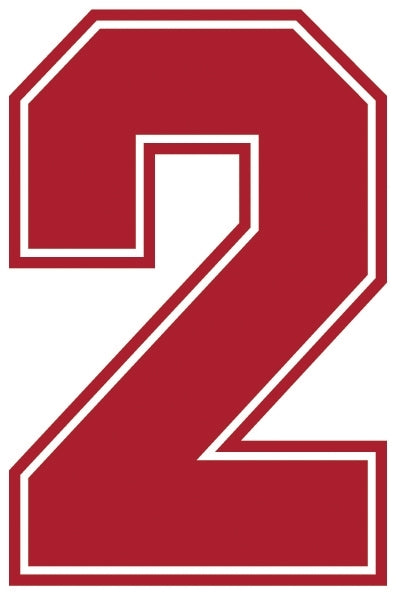 Outline Style Numbers (Pack of 5)