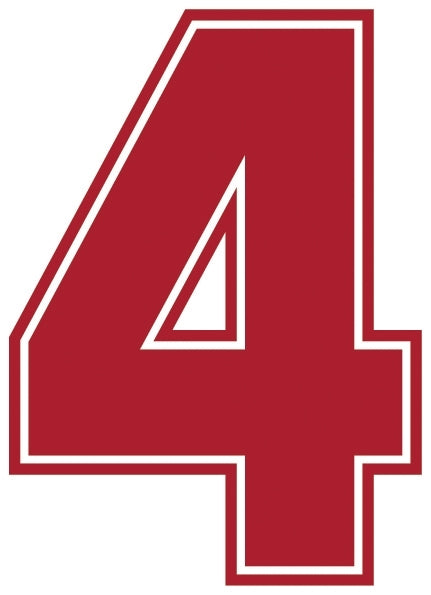 Outline Style Numbers (Pack of 5)
