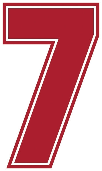 Outline Style Numbers (Pack of 5)