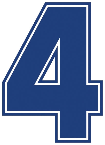 Outline Style Numbers (Pack of 5)