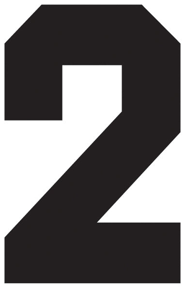 Solid Style Numbers (Pack of 5)