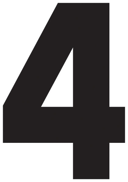 Solid Style Numbers (Pack of 5)
