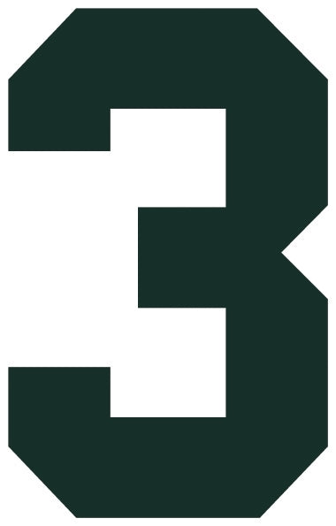 Solid Style Numbers (Pack of 5)