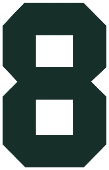 Solid Style Numbers (Pack of 5)