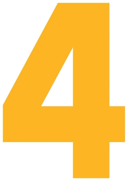 Solid Style Numbers (Pack of 5)