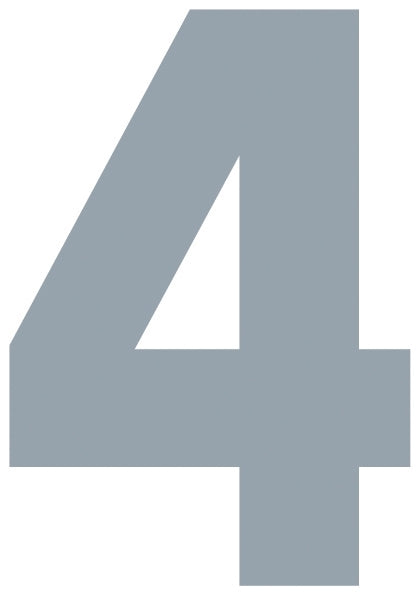 Solid Style Numbers (Pack of 5)