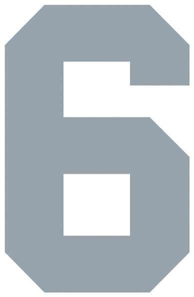 Solid Style Numbers (Pack of 5)