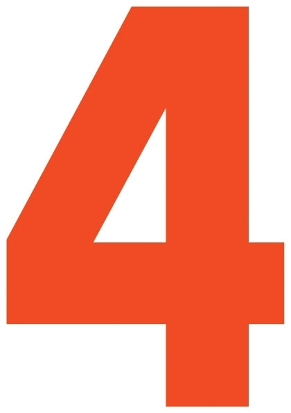 Solid Style Numbers (Pack of 5)