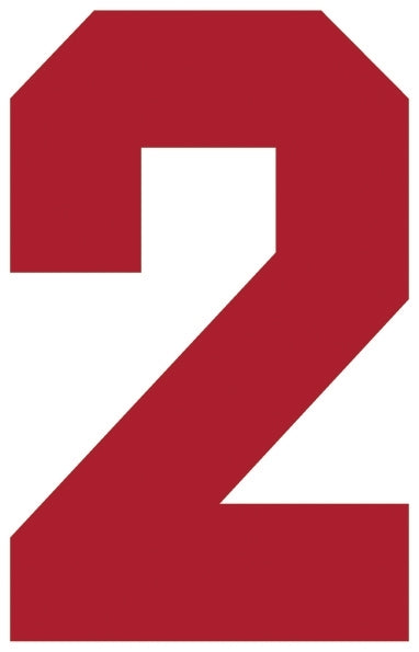 Solid Style Numbers (Pack of 5)
