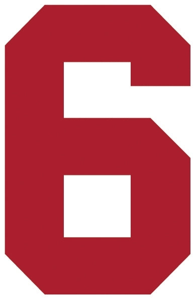 Solid Style Numbers (Pack of 5)
