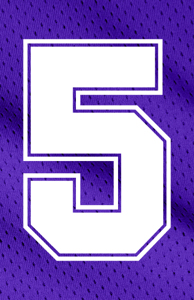 Outline Style Numbers (Pack of 5)
