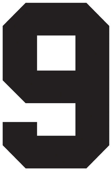 Solid Style Numbers (Pack of 5)