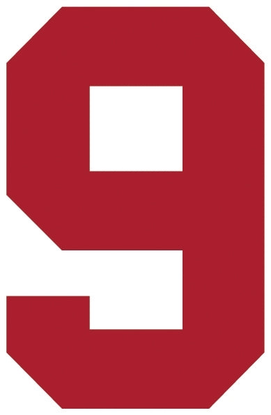 Solid Style Numbers (Pack of 5)
