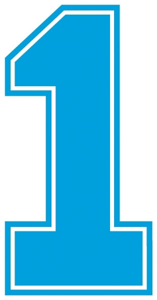 Outline Style Numbers (Pack of 5)