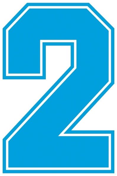 Outline Style Numbers (Pack of 5)
