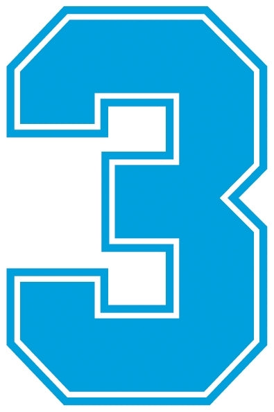 Outline Style Numbers (Pack of 5)