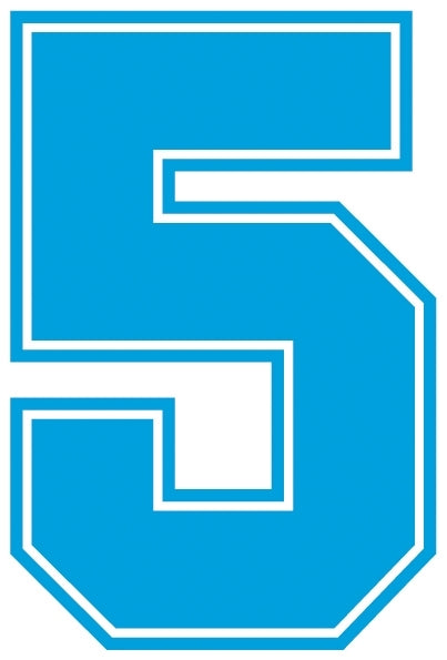 Outline Style Numbers (Pack of 5)