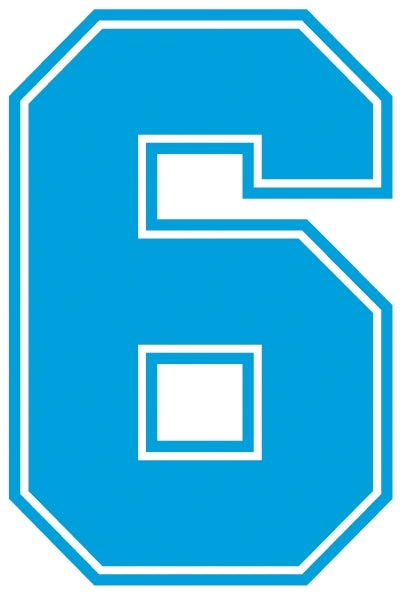 Outline Style Numbers (Pack of 5)