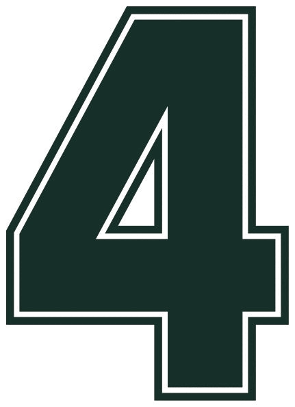 Outline Style Numbers (Pack of 5)