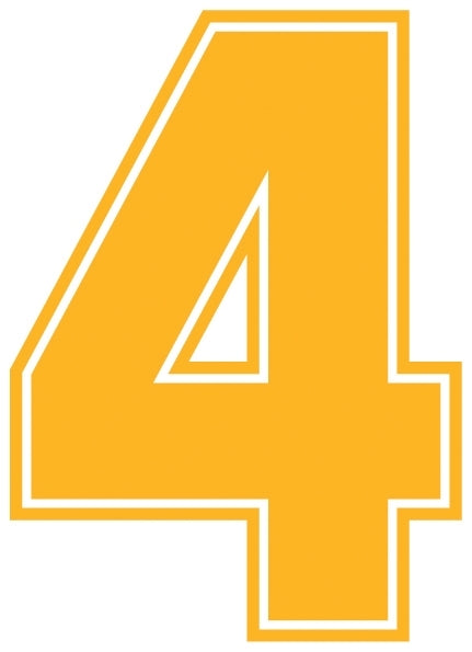 Outline Style Numbers (Pack of 5)