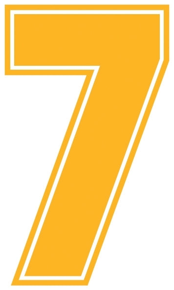 Outline Style Numbers (Pack of 5)