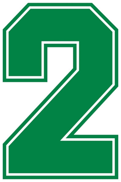 Outline Style Numbers (Pack of 5)