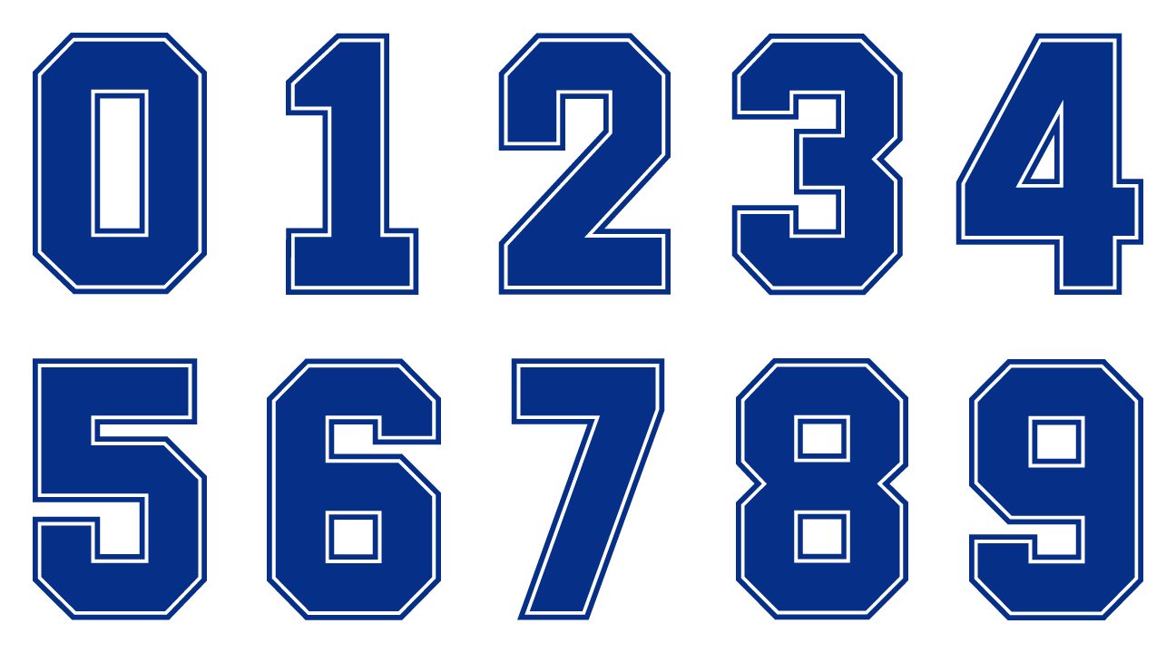 Royal outline number