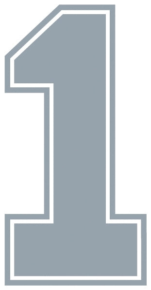 Outline Style Numbers (Pack of 5)