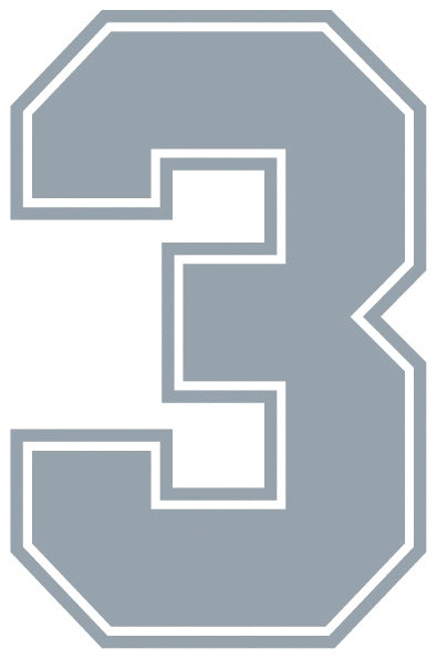 Outline Style Numbers (Pack of 5)