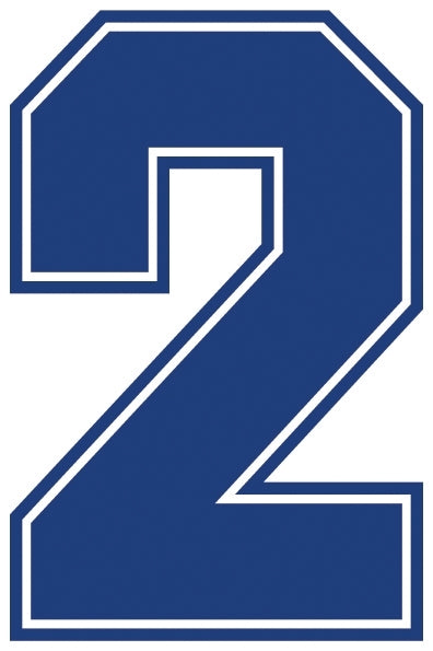 Outline Style Numbers (Pack of 5)