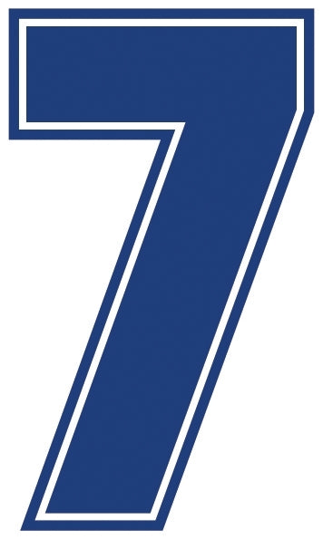 Outline Style Numbers (Pack of 5)