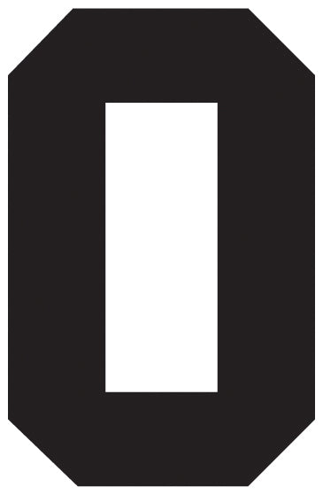 Solid Style Numbers (Pack of 5)