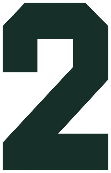 Solid Style Numbers (Pack of 5)
