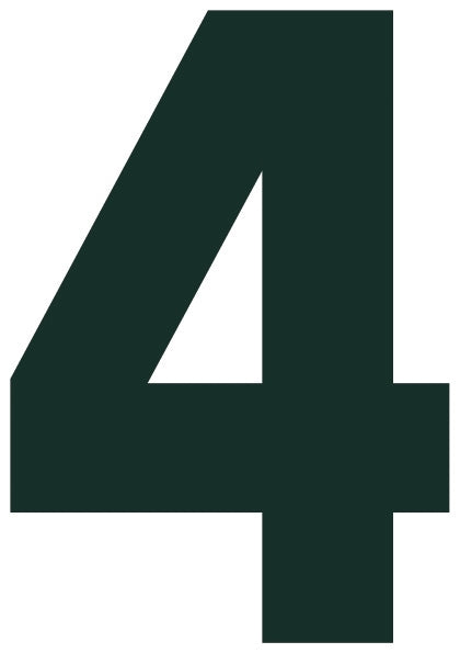 Solid Style Numbers (Pack of 5)