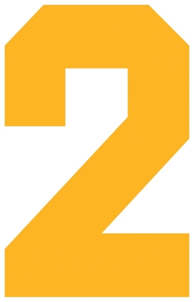Solid Style Numbers (Pack of 5)