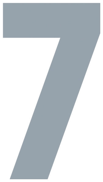 Solid Style Numbers (Pack of 5)