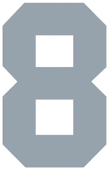 Solid Style Numbers (Pack of 5)